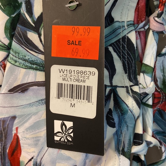 Lace Up One Piece Bathing Suit - Picture 5 of 6